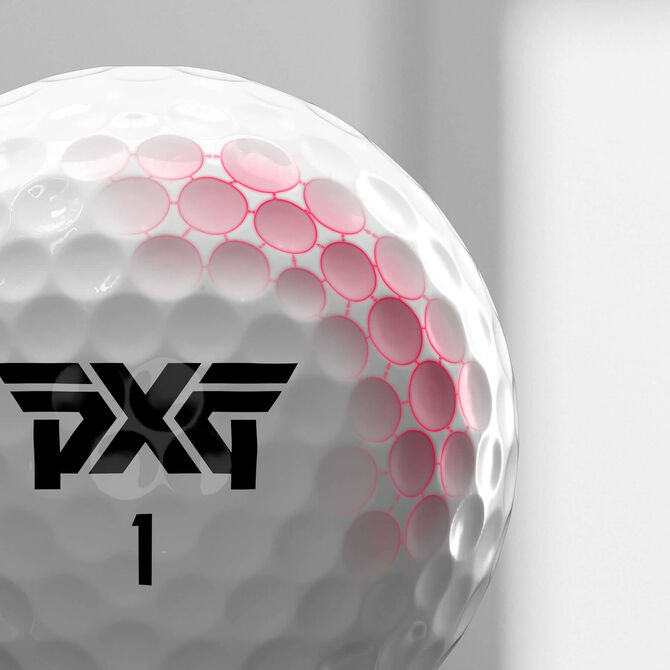 Motif de fossettes de la balle de golf Xtreme